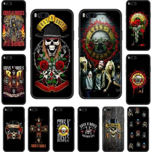 Rock Band Guns N Roses Phone case For Xiaomi Mi 6 8 9 A1 2 3 Max3 Mix2 Mix2S X T Lite Pro black painting prime luxury hoesjes