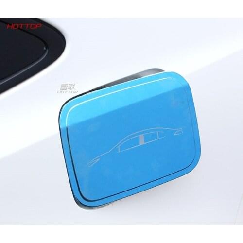 For Toyota Corolla 2019 2020 Fuel Tank Cap Sticker Modified Oil Cap Stickers Bright Strip Decorative Parts