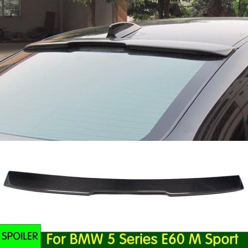E60 Carbon Fiber Rear Spoiler for BMW 5 Series E60 Sedan 4 Door 525i 530i 535i rear spoiler Top Wings 2004-2010 car Body Kit
