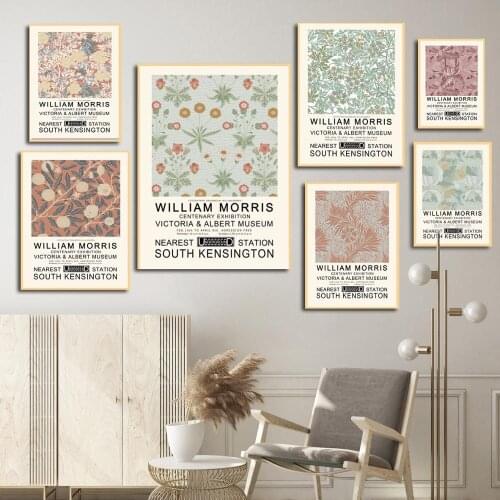 William Morris Famous Canvas Paiting Abstract Style Wall Pictures Prints And Posters Flowers Plant For Living Room Home Decor
