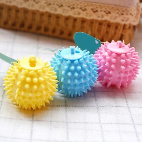 Legendog 1pc Dog Squeaky Ball Spiky Rubber Dog Chew Toy Puppy Molar Toy Dog Bite Toy Funny Interactive Toy Dog Training Toys