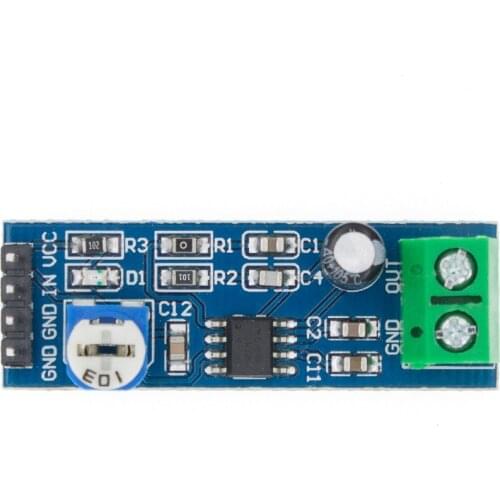 LM386 audio power amplifier module 200 times gain amplifier board mono power amplifier 5V-12V Input