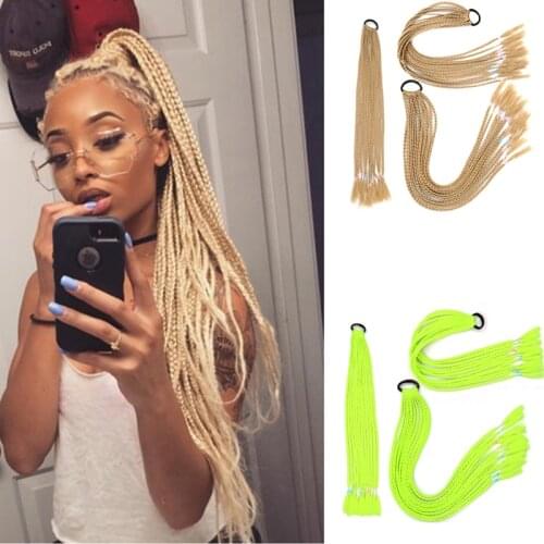 1PCNew Fashion Women lastic Hair Rope Rubber Bands Braides Hair Accessories Wig Ponytail Hair Ring Twist Braid Rope Hair Braider