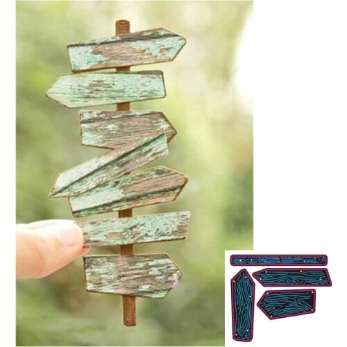 New railing signage tree fence metal cutting mold scrapbook paper gift card DIY decorative mold template