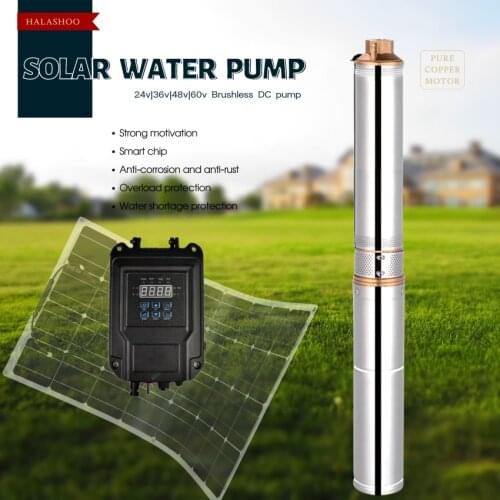 24 v 60v Large-flow 3inch High-head DC-Brushless Deep-well Submersible Solar-Water-Pump,1hp water pump specif of centrifug pumps