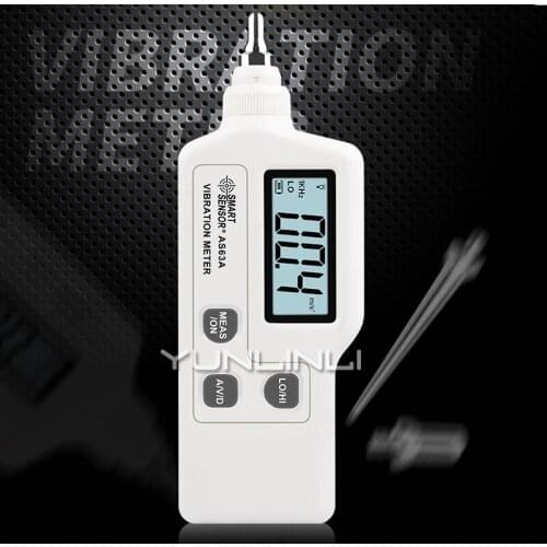 AS63A Vibrometer Portable High Precision Handheld Motor High Sensitivity Probe Seismic Vibration Tester
