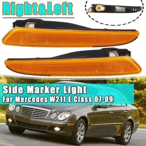 Novel-Pair Front Bumper Side Marker Light Turn Signal Lamp for Mercedes Benz W211 E-Class E320 E350 E550 E63 2007-2009
