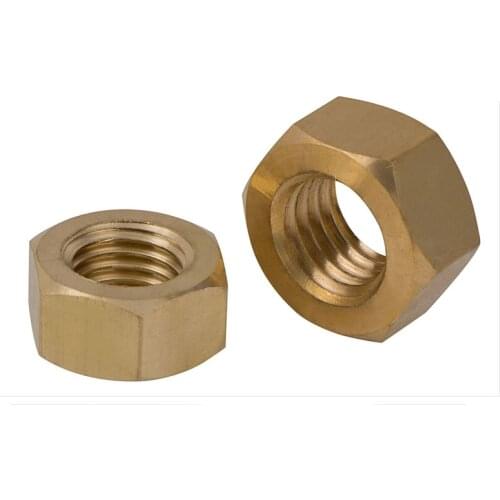 M1.6 M2 M2.5 M4 M5 M6 M8 M10 M12 M14 M16 M18 M20 Hexagon nut copper nut metric steel nut brass fastener hardware screw bolt