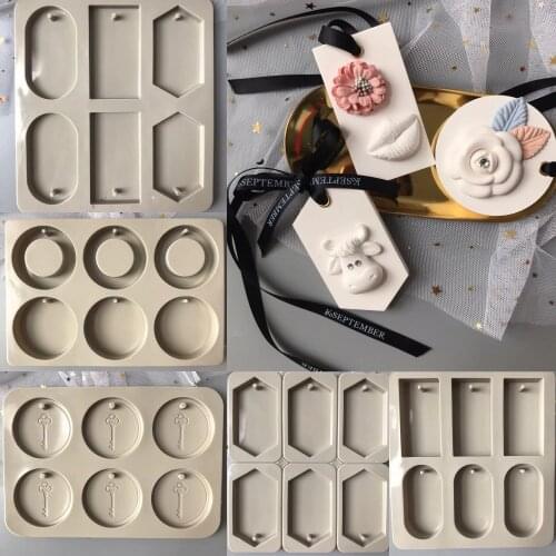Silicone Mold Six Hole Wax Molds Mould Aroma DIY Gypsum Molds Flower Handmade Ornaments Aroma Stone Silicone Rubber PRZY 001