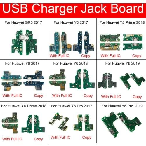 Charger USB Jack Board For Huawei GR5 Y5 Y6 Y7 Y9 PRO Prime 2017 2018 2019 Charging Port Module Usb Connector Board Replacement