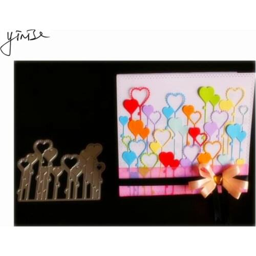 VCD36 Love Balloons Cut Metal Cutting Dies For Scrapbooking Stencils DIY Album Cards Decoration Embossing Folder Die Cuts Tools