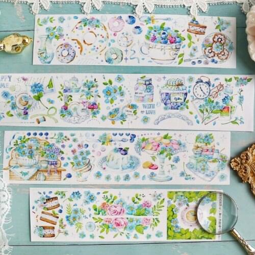 1 Loop Blue Hedgehog House Washi Tape Paper New Special Oil Journal