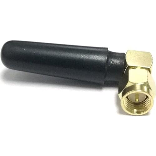 1PC WIFI Antenna 2.4GHz 2dBi SMA Right Angle Male Wireless WLAN Black Omni Bluetooth Aerial 4cm long