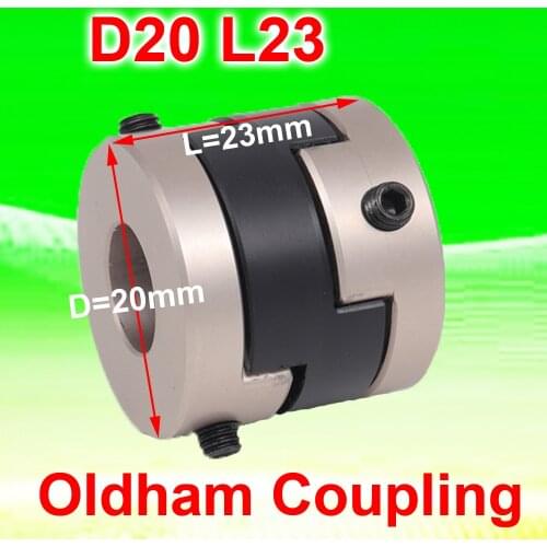 1PC Set Screw Oldham Coupling Encoder D20 L23 Shaft Coupler 5 6 6.35 8 10MM