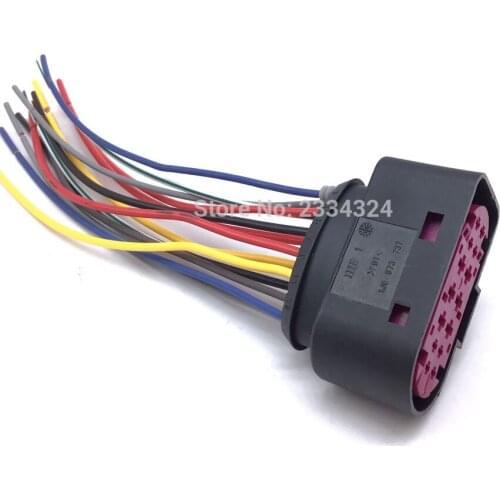 14pins Xenon HID Headlight Plug Pigtail Connector Tool For Audi Q5 Q7 TT A4 S4 A5 A6 A8 TTRS 1J0973737,1J0 973 737