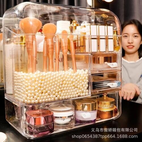 Acrylic new cosmetic storage box transparent integrated