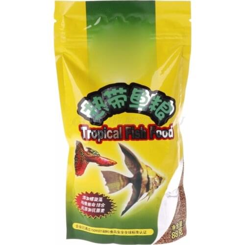 1 Bag Aquarium Tank Tropical Fish Food Small Fish Feed Grain 98g Delicious Fish Food Especially For Guppy Lantern Fish