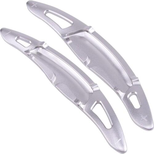 Car Silver Steering Wheel Shift Paddle Shifter Extension fit for Porsche Panamera Cayenne Macan 718 911 918