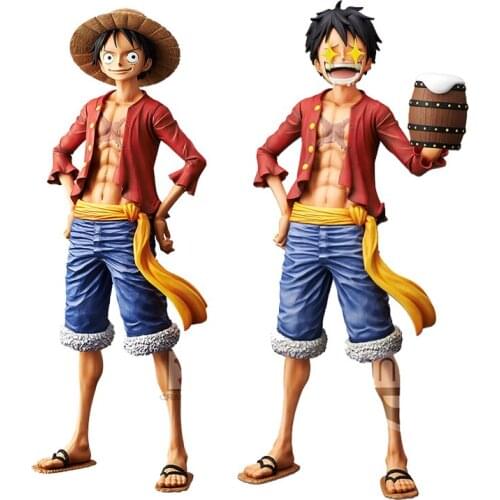 Bandai Genuine ROS ONE PIECE Monkey D. Luffy Action Figure Ornament Model Toys