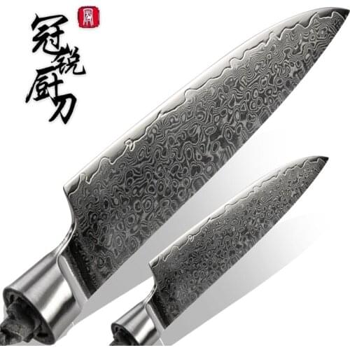 Damascus Kitchen Knife Blank Blade VG10 Japanese Damascus Steel DIY Tools Kitchen Knives Parts Hobby Chef Knife 67 Layers PRO