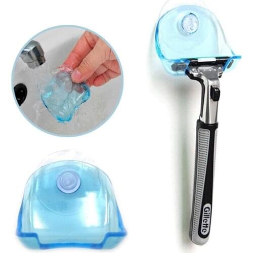 Shaver Toothbrush Holder Suction Cup Hook Bathroom Wall Hang Plastic Sucker Razor Holder Multifunctional Shaver Holder Tools