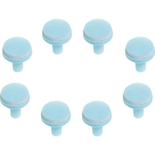 8Pcs Baby Electric Nail Drill Replacement Nail Trimmer Grinding Heads Baby Nail File Nail Polisher with Blue Base