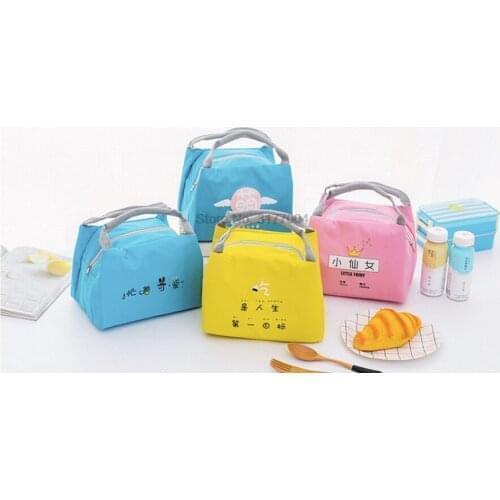 DHL 100pcs Cute Cartoon Portable Baby Feeding Milk Bottle Thermal Bags Insulated Warmer Food Bag Outdoor Travel Mummy Bag