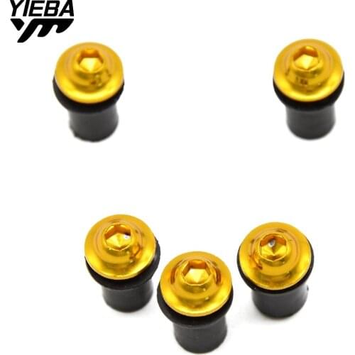 For Yamaha YAMAHA YZFR1 XJR1300 FJR 1300 YZF R1 R6 YZ600 Motorcycle Parts 6mm Universal Windscreen Windshield Bolts Screw