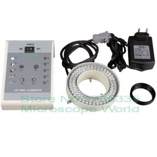 80-LED 8-Zone Lighting-Direction-Variable Microscope Ring Illuminator 8W