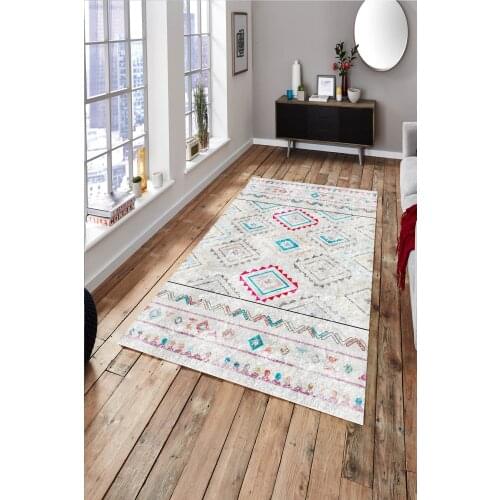 Reproduction antique Rugs Patterned Peru Style Carpet (Machine Washable Slip-Resistant Leather Sole 120cm X 160cm) - CP505