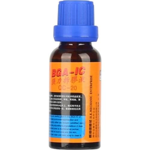 Mechanic QC-20 BGA IC Glue Removing Liquid 20ML Demolition Glue for Phone Motherboard Circuit Board PCB Adhesive Cleaning