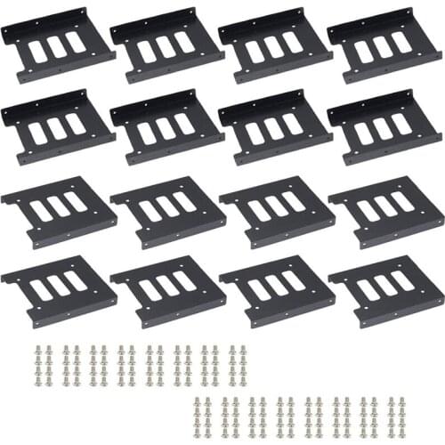 2.5inch to 3.5inch SSD HDD Hard Disk Drive Bays Holder Metal Mounting Bracket Adapter with Screws for PC SSD