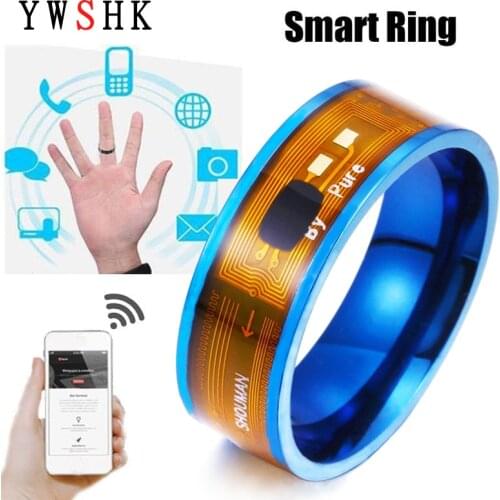 Fashion New NFC Fors iPhone Android Smart Titanium Steel Ring 2021 Trend Valentines Day Gift Waterproof, Couples,Multifunction