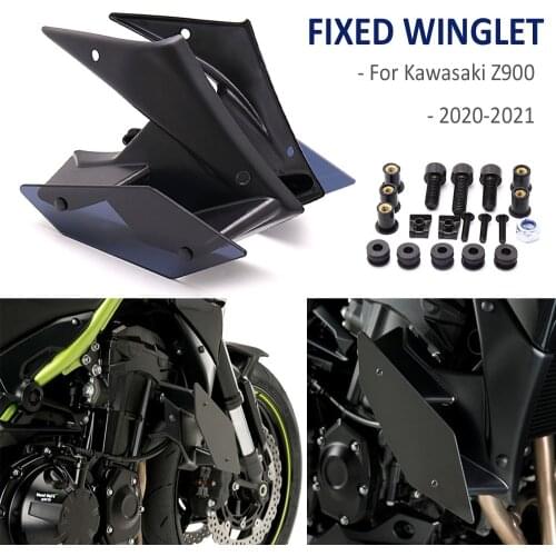 Side Downforce Naked Spoilers Winglet Fixed Wing Winglet Wind deflector For Kawasaki Z 900 Z900 2020 2021 Motorcycle Accessories