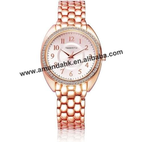 Wholesale New Rhinestone Women Alloy Mesh Watch Wrap Quartz Casual Rebirth Watch Fashion Man Women Dress Watches RE103