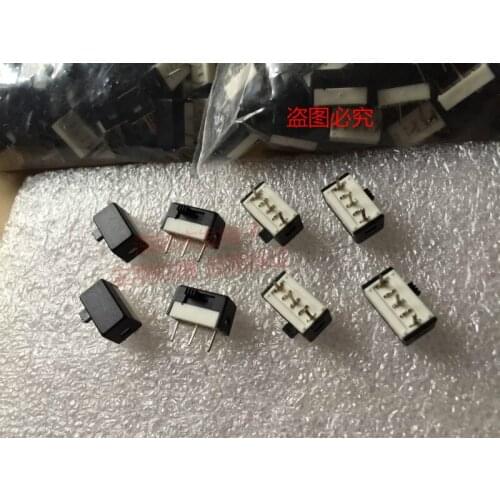 Original new 100% dial switch transverse handle sliding switch 3pin 2gear 90 degrees 14*7.5*8 handle length 2MM
