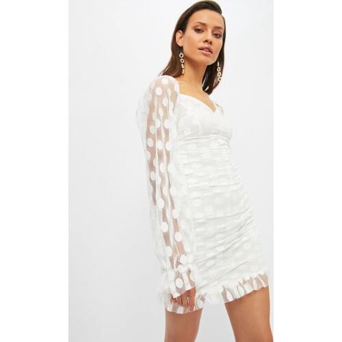 Trendyol Polka Dot Dress TPRSS21EL1883