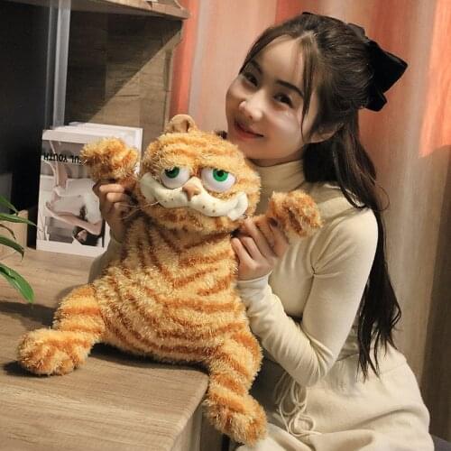 VK Hot Soft Toy Plush Funny Dull Look Cat Stuffed Animal Plush Toys Gift For Children Girl Friend