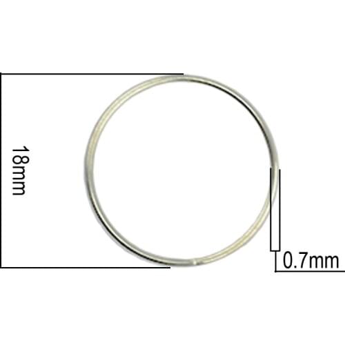 Split Rings 18mm Keyring Hook Double Loop f Leather Craft Jewelry Making 150