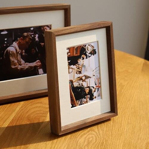 Retro Photo Frame Traditional Mortise Tenon Solid Wood Frame Art Retro Hand-Polished Photo Frame Wooden Color Picture Frames