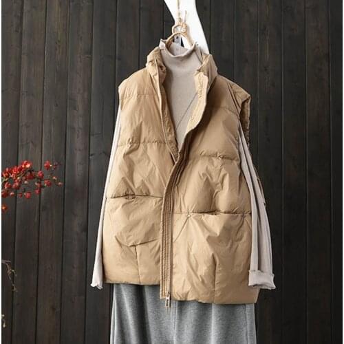 SEDUTMO Spring Ultra Light Short Duck Down Vest Women Thin Waistcoat Autumn Fashion Slim Casual Basic Parkas ED1622