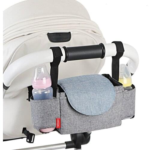 Baby Carriage Bag Infant Pram Cart Hanging Storage Bag Baby Trolley Bag Cup Holder Baby Buggy Carriage Bag Stroller Accessories