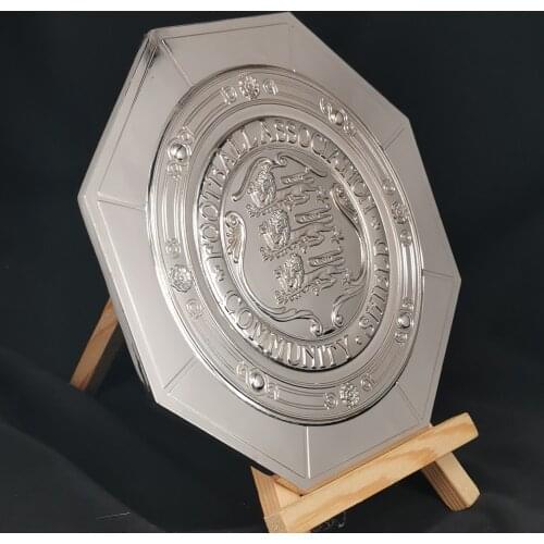 The Football Association Community Shield Trophy Cup 25 Pcs Per Pack Diameter 14 Cm Metal Soccer Trophy For Trophy Collector