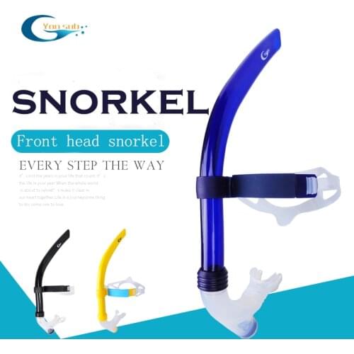 YON SUB Liquid Silicone Front Head Snorkel Adult Child SwimmingTraining Breathing Tube Underwater Diving Snorkeling Equipment