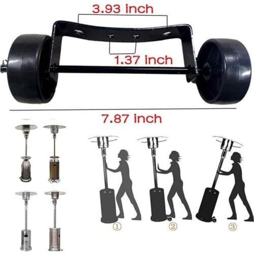 Outdoors Patio Heater Wheel Kit Parts For Outdoor Patio Heater Home Patio Heater Replacement Accessories