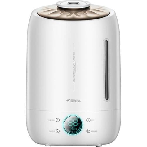Deerma Dem-f500 Air Humidifier Ultrasonic 5L Quiet Aroma Mist Maker Led Touch Screen Timing Function Home Water Diffuser