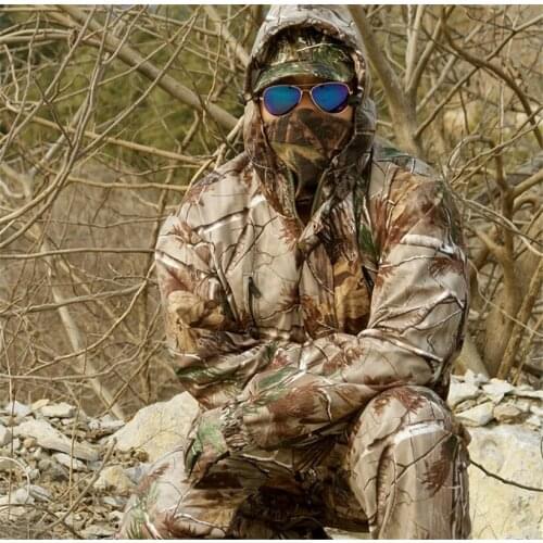 Waterproof Breathable Dead Leaves Camouflage Fishing Hunting 3D Bionic Ghillie Suit Snipper Tactical Military Clothes Jacket
