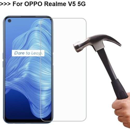 2PCS Tempered Glass For OPPO Realme V5 5G Screen Protector Protective Glass on the For OPPO Realme V5 RMX2111 RMX2112 Phone Film