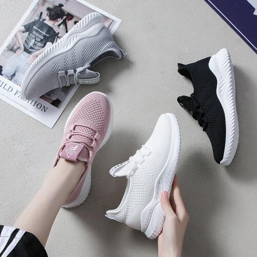 2021 Mesh Sneakers Female Students Spring Summer New Womens Shoes Korean Fashion Running White Shoe Breathable Mesh Shoes