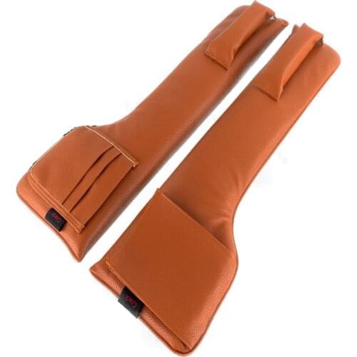 2 Pcs Car Seat Side Gap Slit Black Pocket Bar Phone Card Storage Organizer Bag